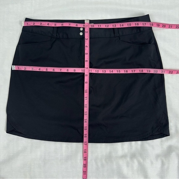Adidas Women’s size 12 Essential Three Stripe Black Skort - Picture 10 of 16